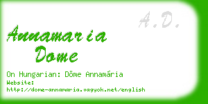 annamaria dome business card